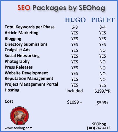 SEO Packages from SEOhog